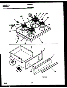 04 - Cooktop And Drawer Parts parts for Frigidaire Range FEF352CASA from AppliancePartsPros.com