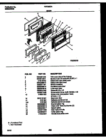05 - Door Parts parts for Frigidaire Range FEF352CASA from AppliancePartsPros.com