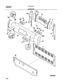 03 - Backguard parts for Frigidaire Range FEFL74ASF from AppliancePartsPros.com