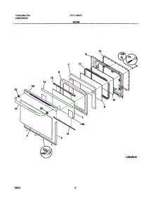 09 - Door parts for Frigidaire Range FEFL74ASF from AppliancePartsPros.com