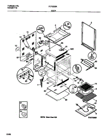 03 - Body parts for Frigidaire Range FEF352BAWC from AppliancePartsPros.com