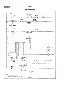 10 - Wiring Schematic parts for Frigidaire Range FEFL77ABG from AppliancePartsPros.com