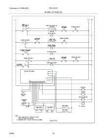 12 - Wiring Schematic parts for Frigidaire Range FEFL79DCF from AppliancePartsPros.com