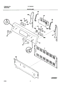 03 - Backguard parts for Frigidaire Range FEFL88ACB from AppliancePartsPros.com