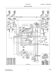 11 - Wiring Diagram parts for Frigidaire Range FEFLM605DCC from AppliancePartsPros.com