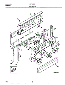 02 - Backguard parts for Frigidaire Range FEF368CCBE from AppliancePartsPros.com