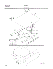 07 - Top / Drawer parts for Frigidaire Range FEF367CGTD from AppliancePartsPros.com
