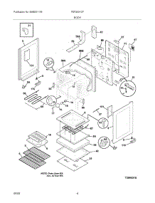 05 - Body parts for Frigidaire Range FEF369HCF from AppliancePartsPros.com