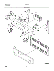 03 - Backguard parts for Frigidaire Range FEF376AQA from AppliancePartsPros.com