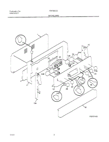 03 - Backguard parts for Frigidaire Range FEF369CGTE from AppliancePartsPros.com