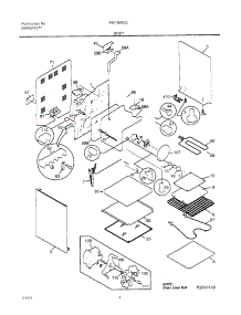 05 - Body parts for Frigidaire Range FEF369CGTE from AppliancePartsPros.com