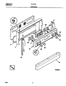 02 - Backguard parts for Frigidaire Range FEF377BAWB from AppliancePartsPros.com