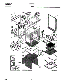 03 - Body parts for Frigidaire Range FEF377BADB from AppliancePartsPros.com