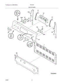 03 - Backguard parts for Frigidaire Range FEF375FQB from AppliancePartsPros.com