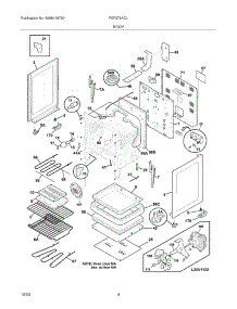 05 - Body parts for Frigidaire Range FEF379ACL from AppliancePartsPros.com
