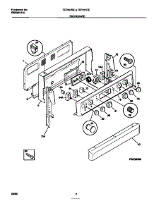 02 - Backguard parts for Frigidaire Range FEF357BEDA from AppliancePartsPros.com