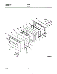 09 - Door parts for Frigidaire Range FEF379ACC from AppliancePartsPros.com