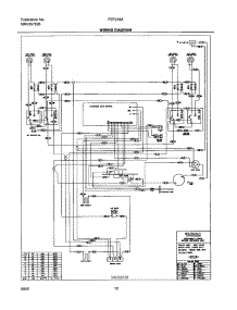 12 - Wiring Diagram parts for Frigidaire Range FEF376ASC from AppliancePartsPros.com