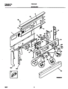 02 - Backguard parts for Frigidaire Range FEF378CESC from AppliancePartsPros.com
