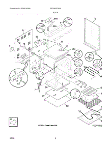 05 - Body parts for Frigidaire Range FEF363SGWA from AppliancePartsPros.com