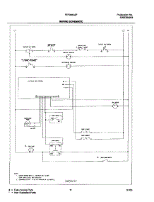 11 - Wiring Schematic parts for Frigidaire Range FEF365ASF from AppliancePartsPros.com