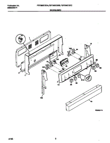 02 - Backguard parts for Frigidaire Range FEF366CGSB from AppliancePartsPros.com