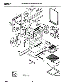 03 - Body parts for Frigidaire Range FEF366CGSB from AppliancePartsPros.com