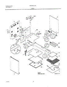 07 - Body parts for Frigidaire Range FEF366CJSA from AppliancePartsPros.com