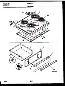 04 - Cooktop And Drawer Parts parts for Frigidaire Range FEF367CABA from AppliancePartsPros.com