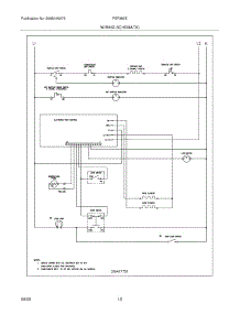 12 - Wiring Schematic parts for Frigidaire Range FEF366EQA from AppliancePartsPros.com
