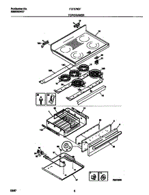 04 - Top / Drawer parts for Frigidaire Range FEF379CFTA from AppliancePartsPros.com