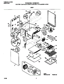 03 - Body parts for Frigidaire Range FEF369CGTA from AppliancePartsPros.com