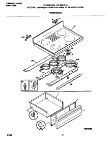 04 - Top / Drawer parts for Frigidaire Range FEF369CGTA from AppliancePartsPros.com
