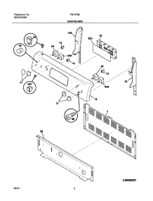 03 - Backguard parts for Frigidaire Range FEF376AQG from AppliancePartsPros.com