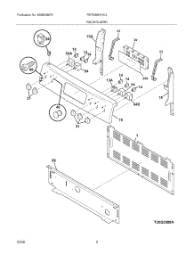 03 - Backguard parts for Frigidaire Range FEF366MXHCA from AppliancePartsPros.com