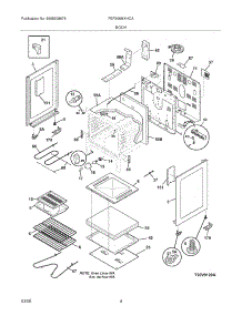 05 - Body parts for Frigidaire Range FEF366MXHCA from AppliancePartsPros.com