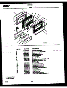 05 - Door Parts parts for Frigidaire Range FEF367CATA from AppliancePartsPros.com