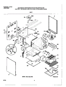 05 - Body parts for Frigidaire Range FEF375CHSA from AppliancePartsPros.com