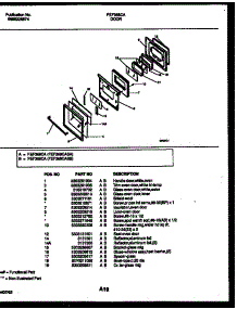 06 - Door Parts parts for Frigidaire Range FEF368CASA from AppliancePartsPros.com