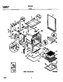03 - Body parts for Frigidaire Range FEF353BFDB from AppliancePartsPros.com