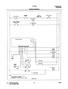 11 - Wiring Scheamtic parts for Frigidaire Range FEF376ASF from AppliancePartsPros.com