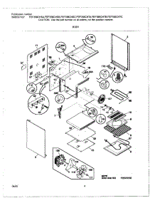 05 - Body parts for Frigidaire Range FEF356CHTA from AppliancePartsPros.com
