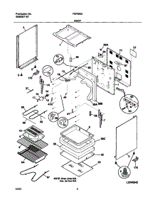 05 - Body parts for Frigidaire Range FEF355ASC from AppliancePartsPros.com