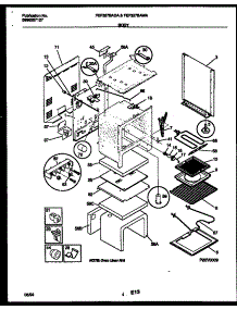 03 - Body Parts parts for Frigidaire Range FEF357BADB from AppliancePartsPros.com