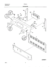 03 - Backguard parts for Frigidaire Range FEF357ASA from AppliancePartsPros.com