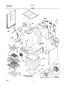 05 - Body parts for Frigidaire Range FEF357ASA from AppliancePartsPros.com