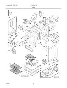 05 - Body parts for Frigidaire Range FEFLMC55FCB from AppliancePartsPros.com