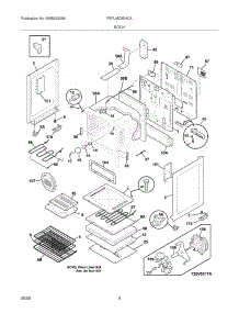 05 - Body parts for Frigidaire Range FEFLMC55HCA from AppliancePartsPros.com