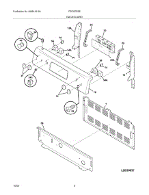 03 - Backguard parts for Frigidaire Range FEF357BBE from AppliancePartsPros.com