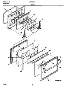05 - Door parts for Frigidaire Range FES353CCD2 from AppliancePartsPros.com